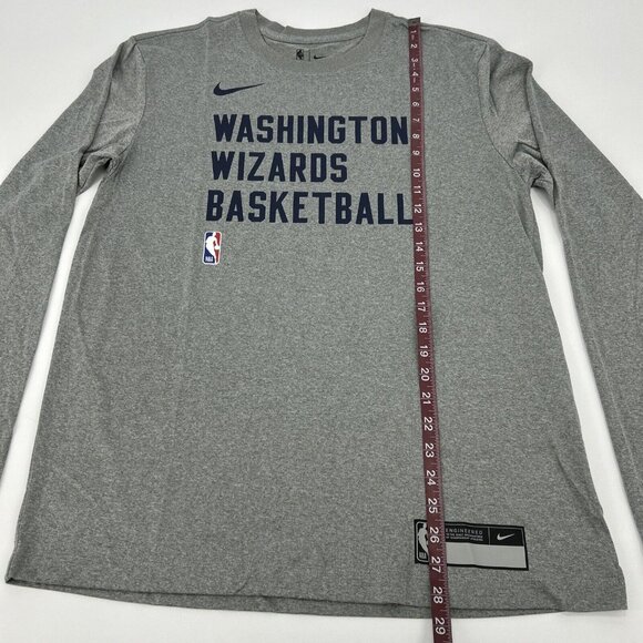 Washington Wizards Shirt Men’s M Gray The Nike Tee Engineered Dri-Fit NBA - Picture 7 of 10